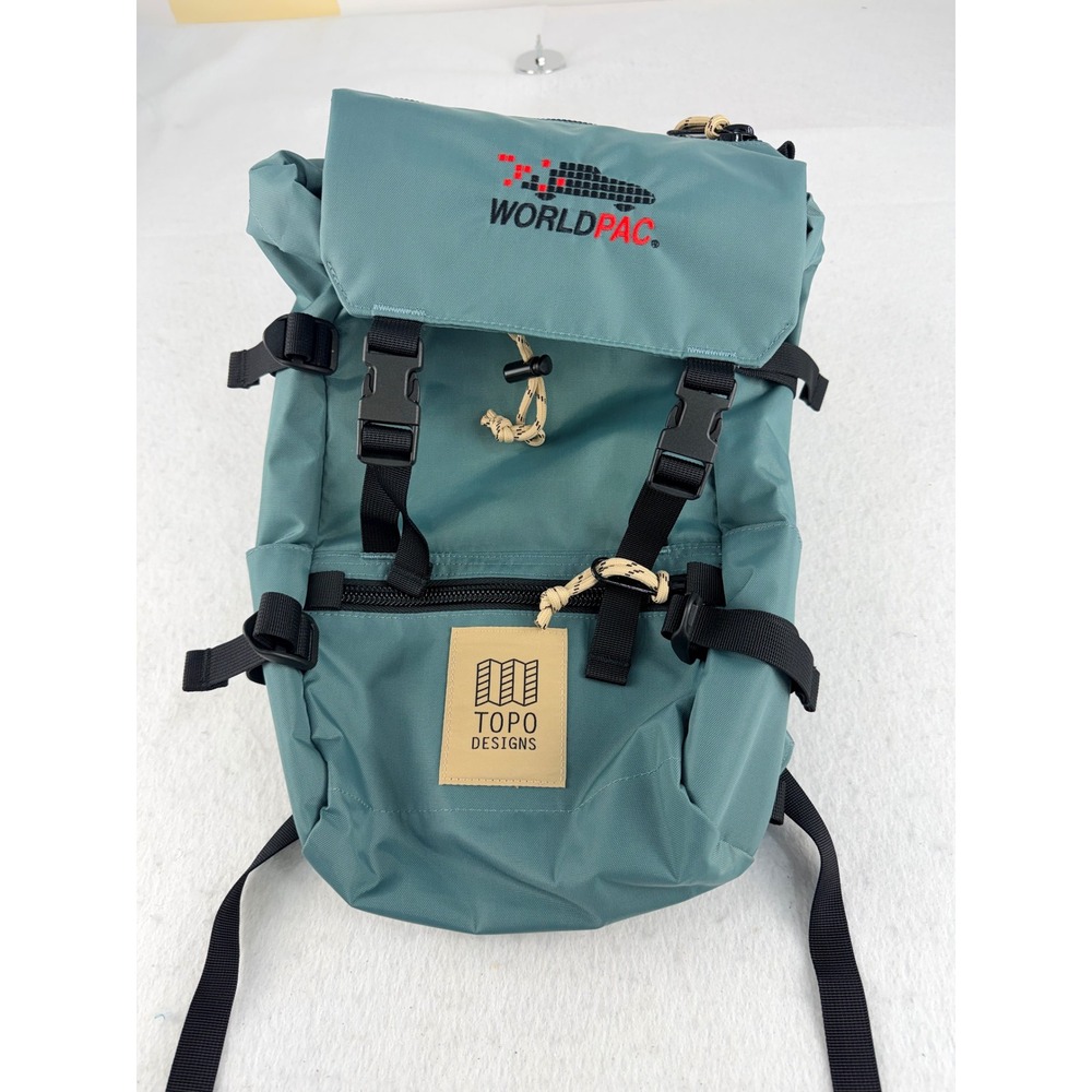 Topo Designs Worldpac Rover Pack Backpack Blue Teal Outdoor Hiking Travel